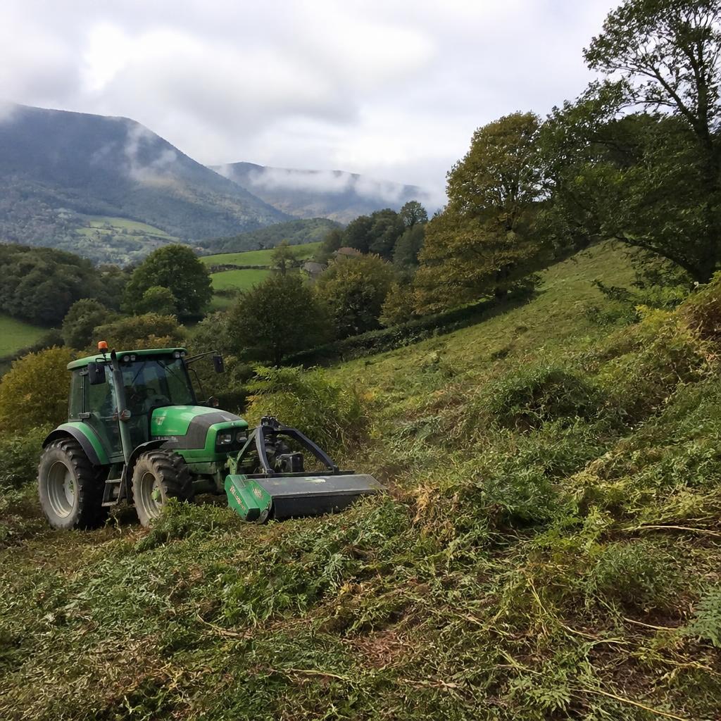 Hora de desbroce con tractor · Servicios y Ayuda mutua en Zona Nava / Cabranes · Mercáu Circular